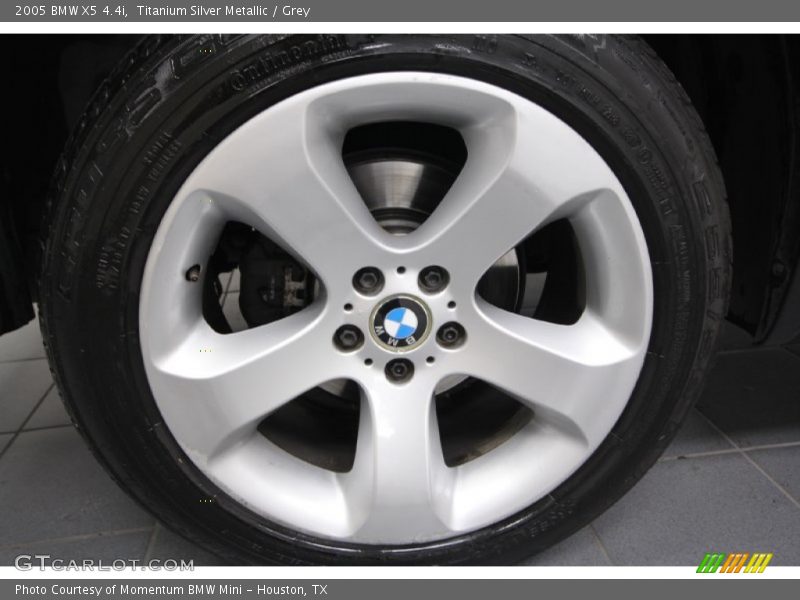 Titanium Silver Metallic / Grey 2005 BMW X5 4.4i