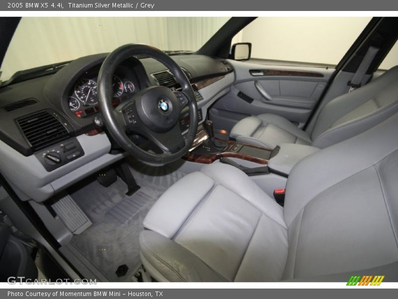 Titanium Silver Metallic / Grey 2005 BMW X5 4.4i