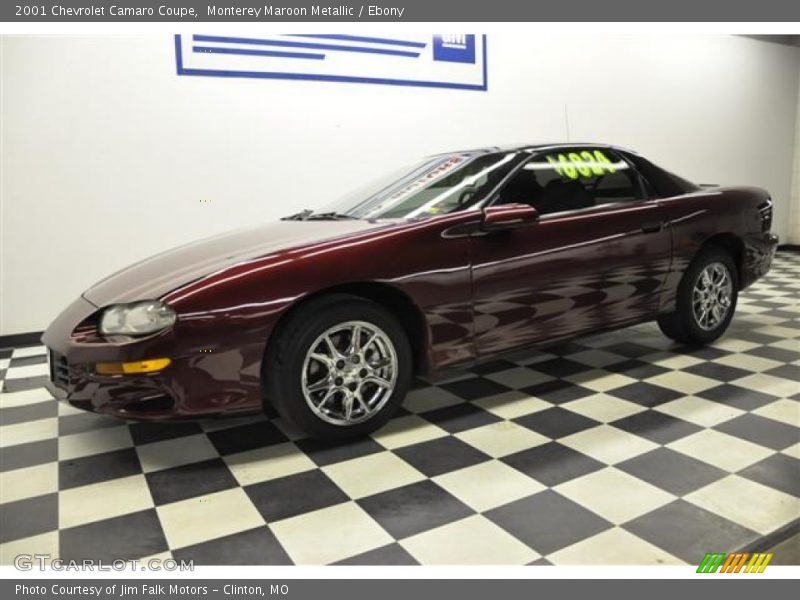 Monterey Maroon Metallic / Ebony 2001 Chevrolet Camaro Coupe