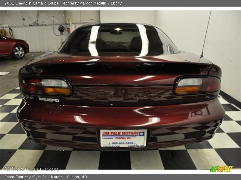 Monterey Maroon Metallic / Ebony 2001 Chevrolet Camaro Coupe