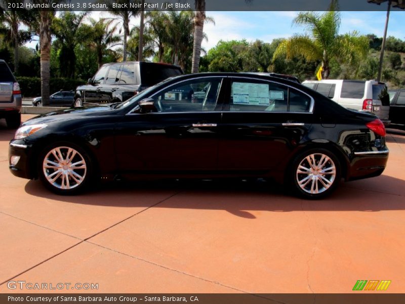 Black Noir Pearl / Jet Black 2012 Hyundai Genesis 3.8 Sedan