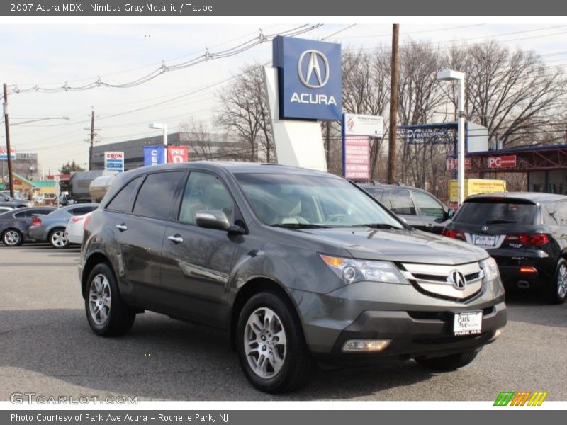 Nimbus Gray Metallic / Taupe 2007 Acura MDX