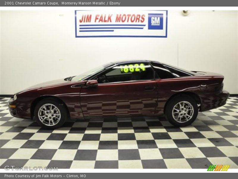 Monterey Maroon Metallic / Ebony 2001 Chevrolet Camaro Coupe