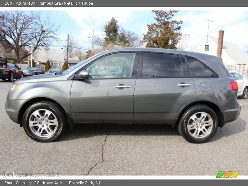 Nimbus Gray Metallic / Taupe 2007 Acura MDX