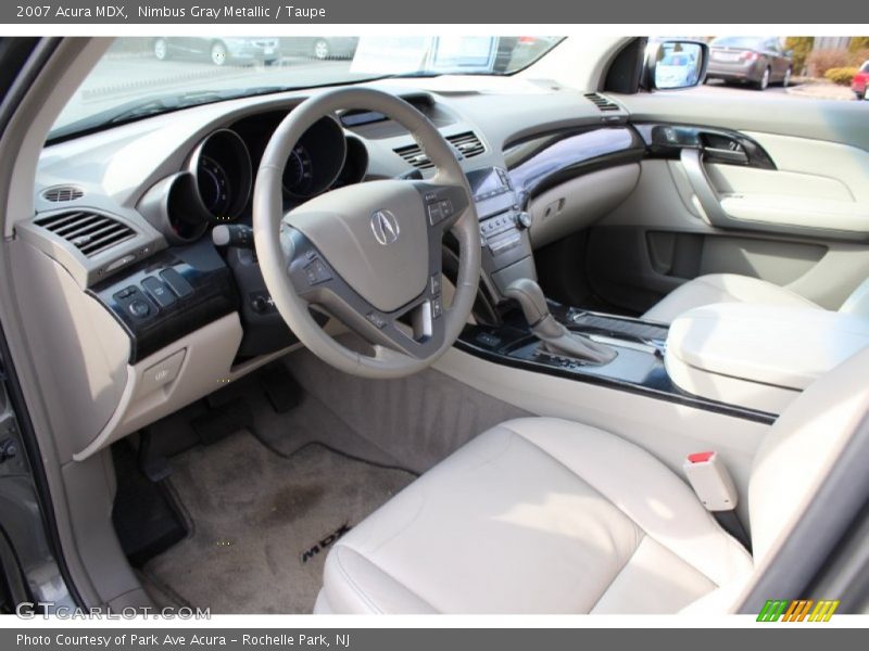 Nimbus Gray Metallic / Taupe 2007 Acura MDX