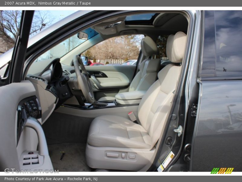 Nimbus Gray Metallic / Taupe 2007 Acura MDX