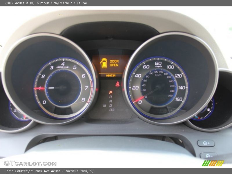 Nimbus Gray Metallic / Taupe 2007 Acura MDX