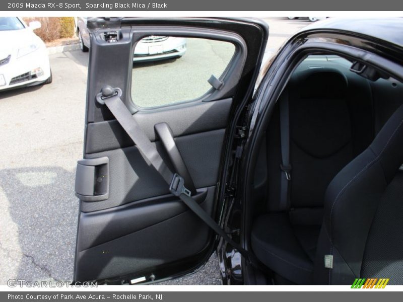 Sparkling Black Mica / Black 2009 Mazda RX-8 Sport