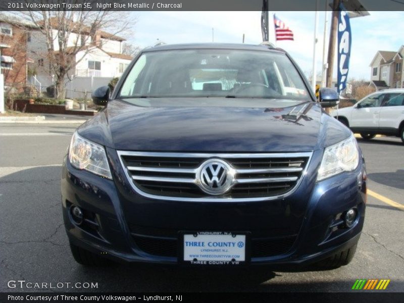 Night Blue Metallic / Charcoal 2011 Volkswagen Tiguan SE