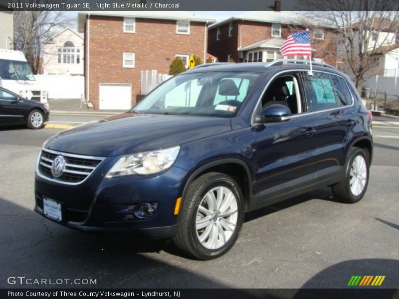 Night Blue Metallic / Charcoal 2011 Volkswagen Tiguan SE