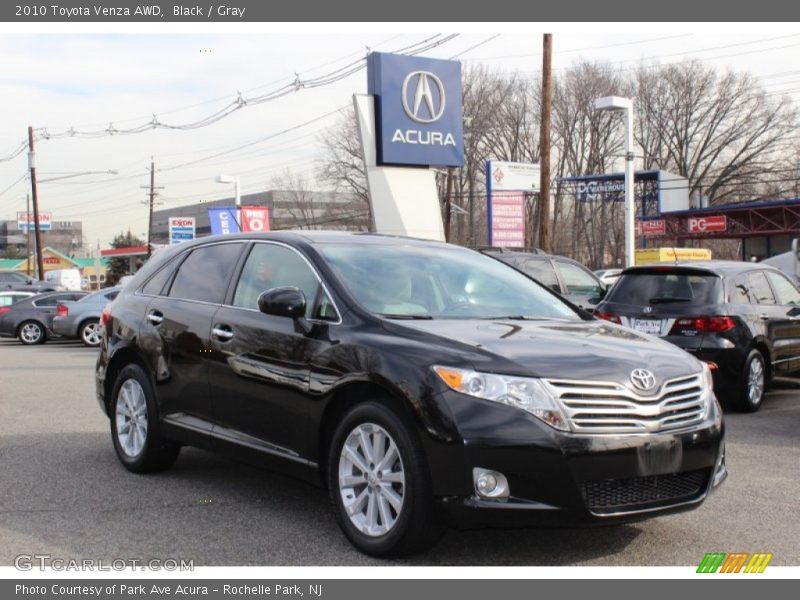 Black / Gray 2010 Toyota Venza AWD