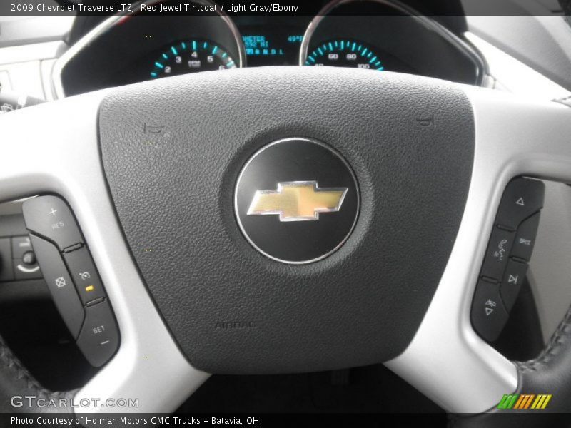 Red Jewel Tintcoat / Light Gray/Ebony 2009 Chevrolet Traverse LTZ
