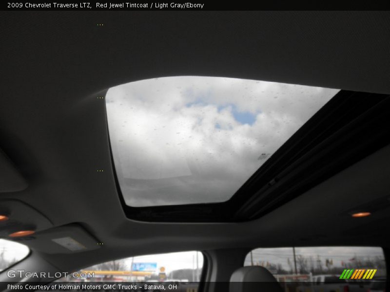 Red Jewel Tintcoat / Light Gray/Ebony 2009 Chevrolet Traverse LTZ