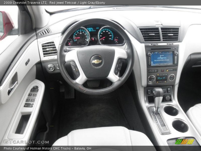 Red Jewel Tintcoat / Light Gray/Ebony 2009 Chevrolet Traverse LTZ