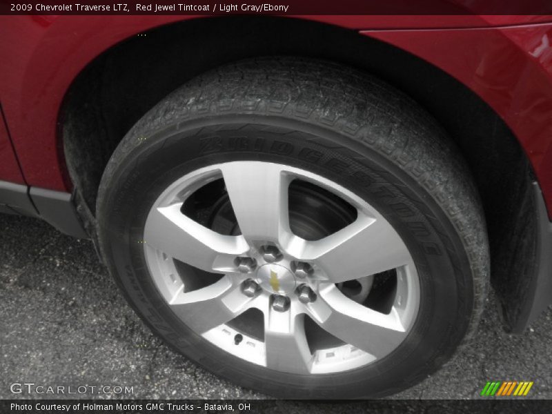 Red Jewel Tintcoat / Light Gray/Ebony 2009 Chevrolet Traverse LTZ