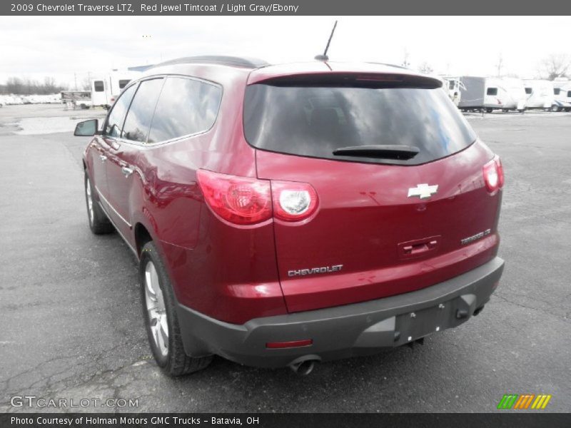 Red Jewel Tintcoat / Light Gray/Ebony 2009 Chevrolet Traverse LTZ