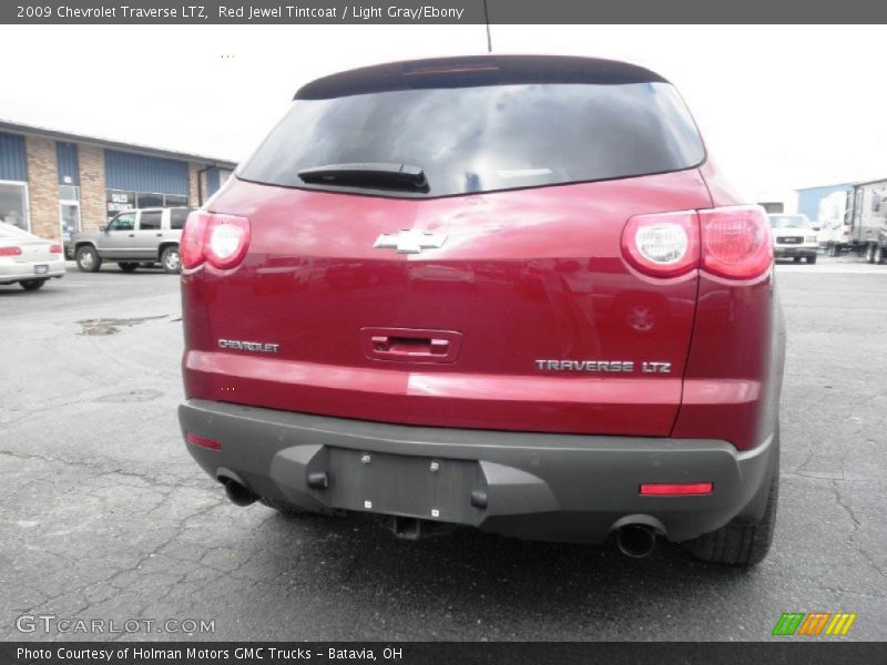 Red Jewel Tintcoat / Light Gray/Ebony 2009 Chevrolet Traverse LTZ