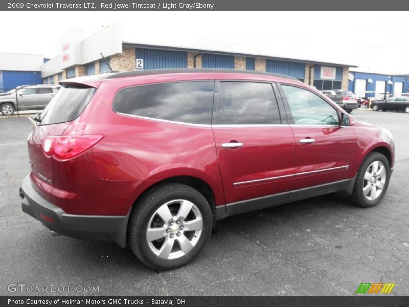 Red Jewel Tintcoat / Light Gray/Ebony 2009 Chevrolet Traverse LTZ