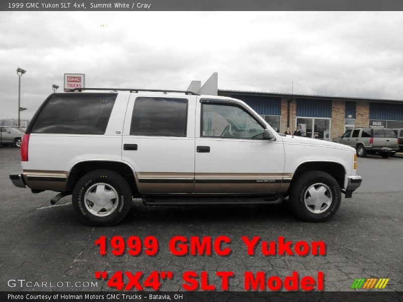 Summit White / Gray 1999 GMC Yukon SLT 4x4