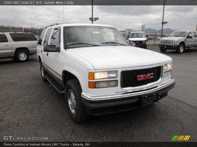 Summit White / Gray 1999 GMC Yukon SLT 4x4