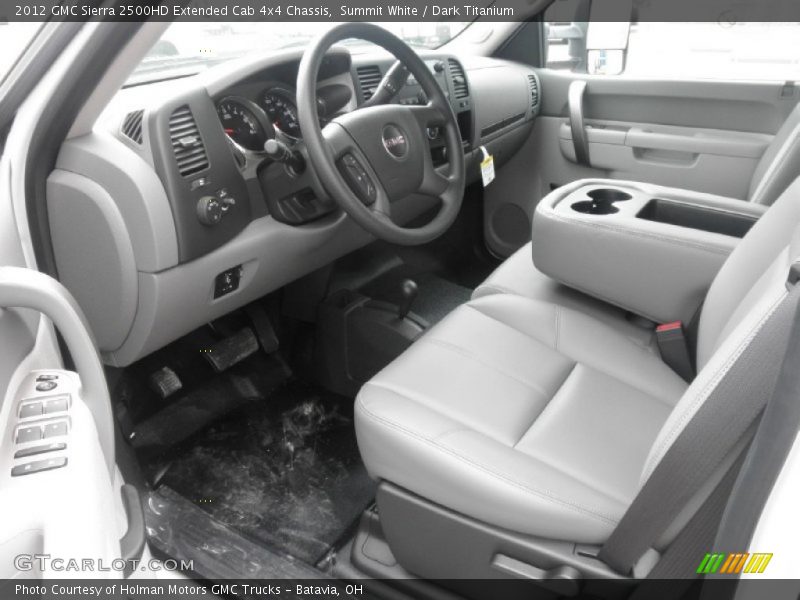 Summit White / Dark Titanium 2012 GMC Sierra 2500HD Extended Cab 4x4 Chassis