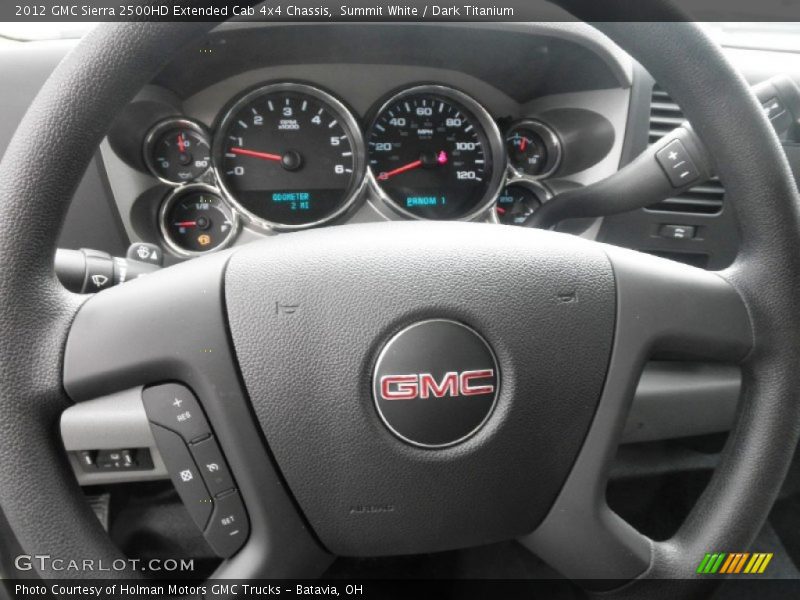 Summit White / Dark Titanium 2012 GMC Sierra 2500HD Extended Cab 4x4 Chassis