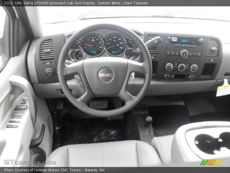 Summit White / Dark Titanium 2012 GMC Sierra 2500HD Extended Cab 4x4 Chassis