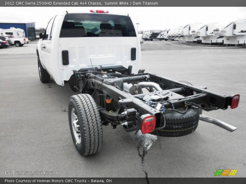 Summit White / Dark Titanium 2012 GMC Sierra 2500HD Extended Cab 4x4 Chassis