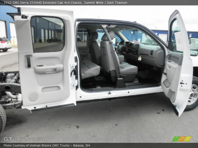 Summit White / Dark Titanium 2012 GMC Sierra 2500HD Extended Cab 4x4 Chassis