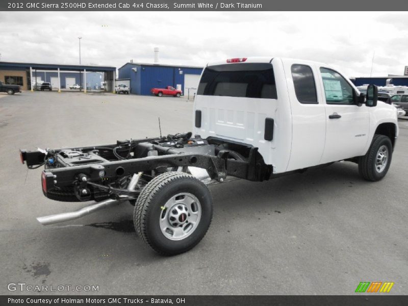Summit White / Dark Titanium 2012 GMC Sierra 2500HD Extended Cab 4x4 Chassis