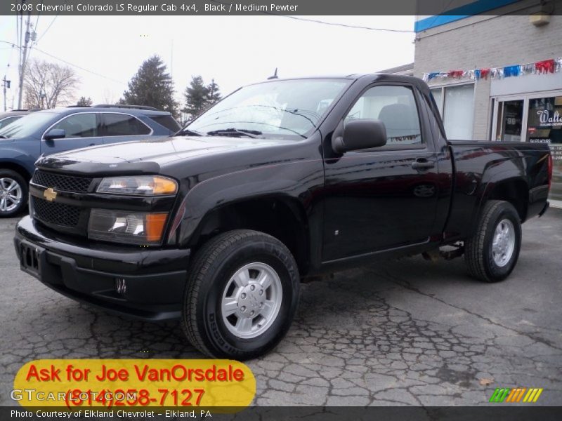 Black / Medium Pewter 2008 Chevrolet Colorado LS Regular Cab 4x4