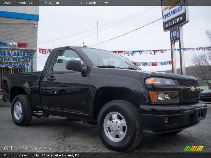 Black / Medium Pewter 2008 Chevrolet Colorado LS Regular Cab 4x4