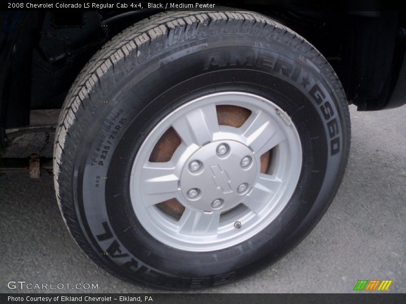 Black / Medium Pewter 2008 Chevrolet Colorado LS Regular Cab 4x4