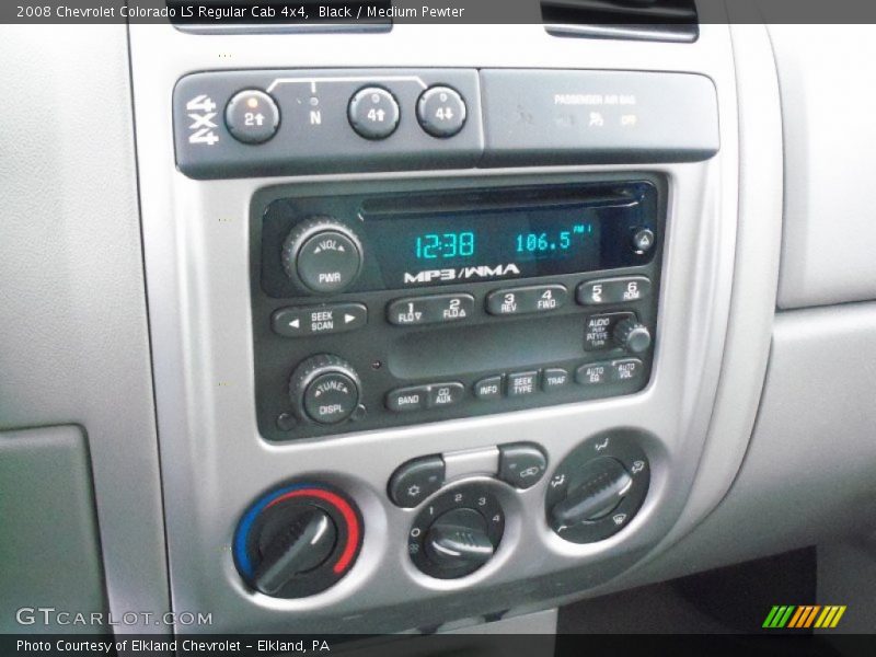 Black / Medium Pewter 2008 Chevrolet Colorado LS Regular Cab 4x4