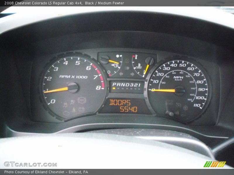 Black / Medium Pewter 2008 Chevrolet Colorado LS Regular Cab 4x4