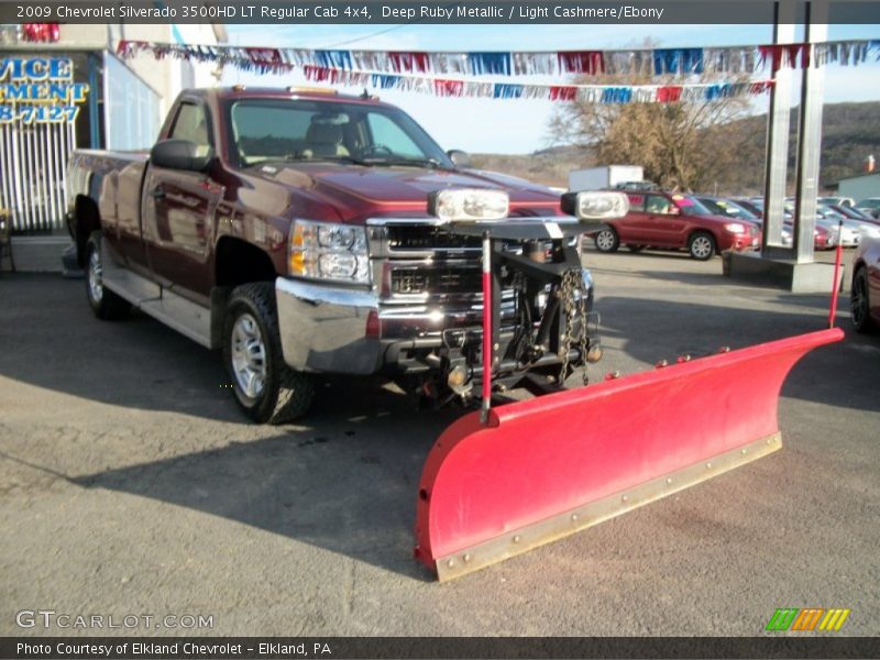 Deep Ruby Metallic / Light Cashmere/Ebony 2009 Chevrolet Silverado 3500HD LT Regular Cab 4x4