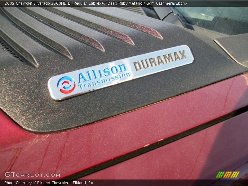 Deep Ruby Metallic / Light Cashmere/Ebony 2009 Chevrolet Silverado 3500HD LT Regular Cab 4x4