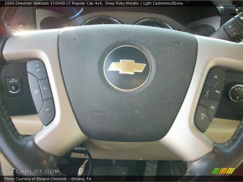 Deep Ruby Metallic / Light Cashmere/Ebony 2009 Chevrolet Silverado 3500HD LT Regular Cab 4x4
