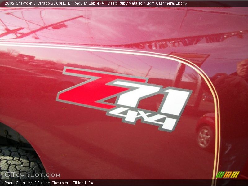 Deep Ruby Metallic / Light Cashmere/Ebony 2009 Chevrolet Silverado 3500HD LT Regular Cab 4x4