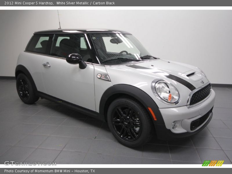 White Silver Metallic / Carbon Black 2012 Mini Cooper S Hardtop
