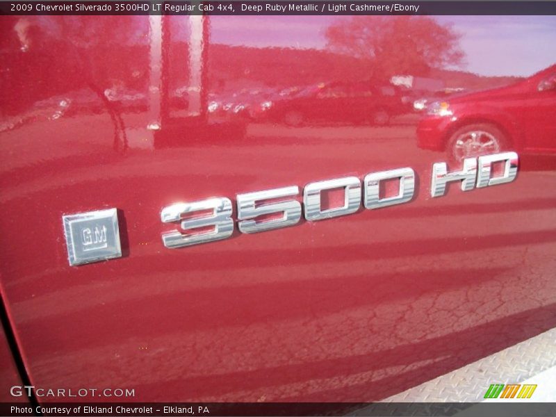 Deep Ruby Metallic / Light Cashmere/Ebony 2009 Chevrolet Silverado 3500HD LT Regular Cab 4x4