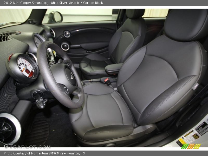 White Silver Metallic / Carbon Black 2012 Mini Cooper S Hardtop