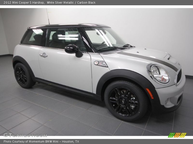 White Silver Metallic / Carbon Black 2012 Mini Cooper S Hardtop