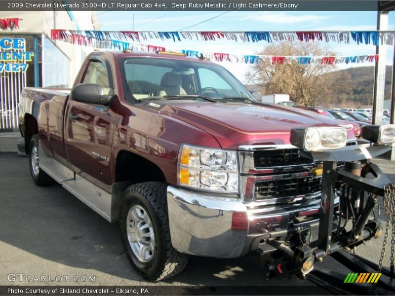 Deep Ruby Metallic / Light Cashmere/Ebony 2009 Chevrolet Silverado 3500HD LT Regular Cab 4x4