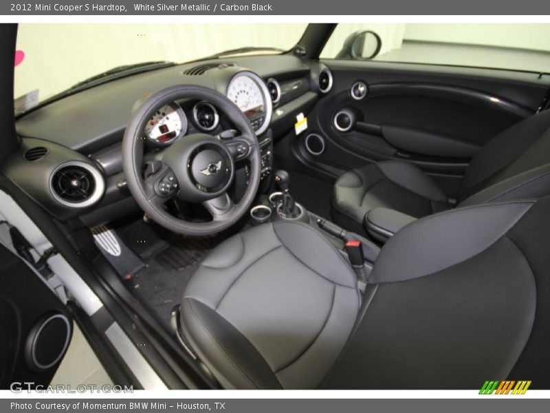 White Silver Metallic / Carbon Black 2012 Mini Cooper S Hardtop