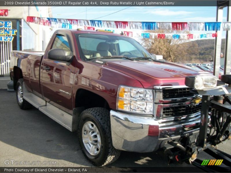 Deep Ruby Metallic / Light Cashmere/Ebony 2009 Chevrolet Silverado 3500HD LT Regular Cab 4x4