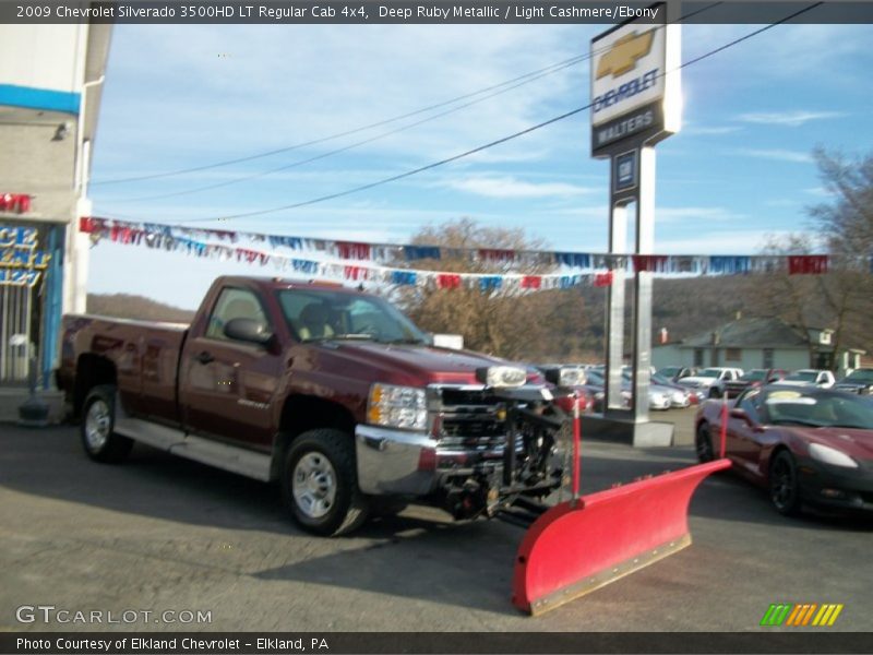 Deep Ruby Metallic / Light Cashmere/Ebony 2009 Chevrolet Silverado 3500HD LT Regular Cab 4x4