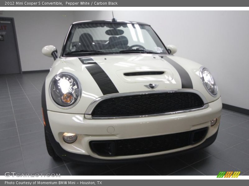 Pepper White / Carbon Black 2012 Mini Cooper S Convertible
