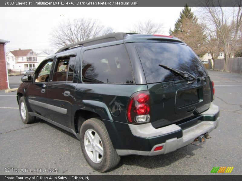 Dark Green Metallic / Medium Oak 2003 Chevrolet TrailBlazer EXT LS 4x4