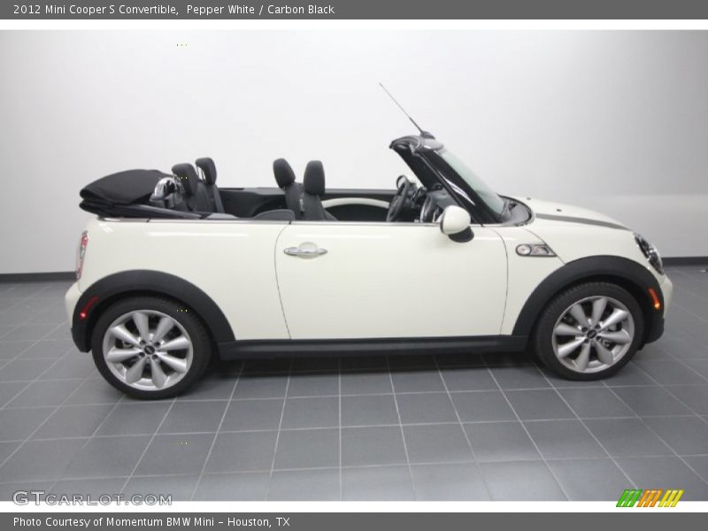 Pepper White / Carbon Black 2012 Mini Cooper S Convertible